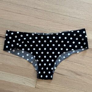 PINK By Victorias Secret - Black and White Polka Dot Booty Underwear - Large